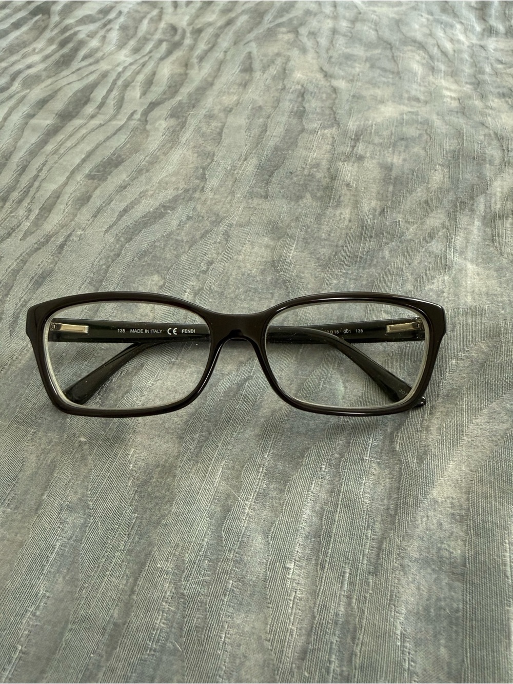 Fendi black Rectangular Prescription Glasses